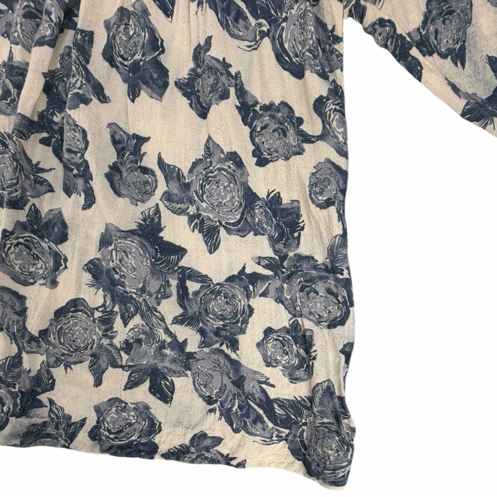 Free People Women’s Floral Lace Moon River Boho Blouse In Size XS - Picture 9 of 11